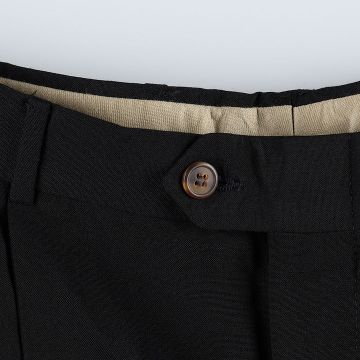 Racquet Club Two-Pleat Slacks Pants Men's W33 (approx.) unclear black type Vintage Second Hand