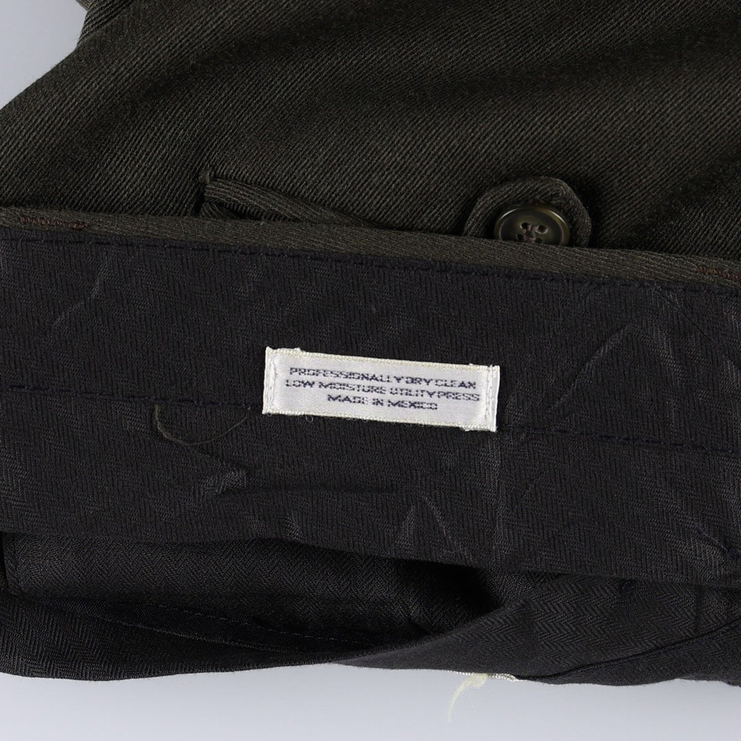Claiborne two-pleat slacks pants for men, equivalent to size W34. unclear Khaki type Vintage Second Hand