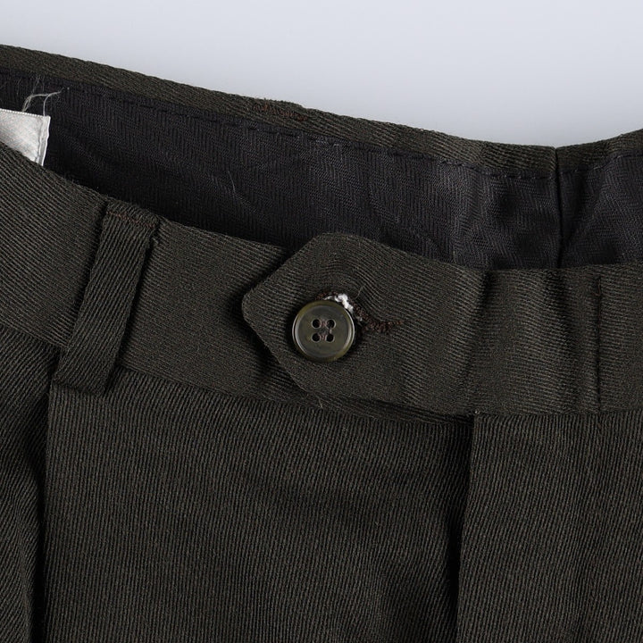Claiborne two-pleat slacks pants for men, equivalent to size W34. unclear Khaki type Vintage Second Hand