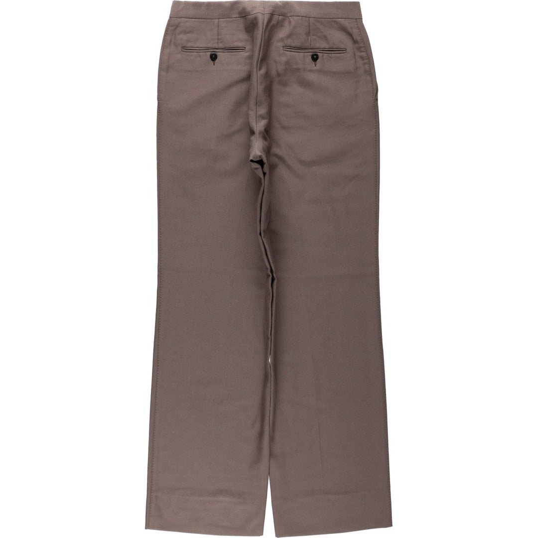 One-pleat slacks pants, men's size W30 equivalent. unclear brown type Vintage Second Hand