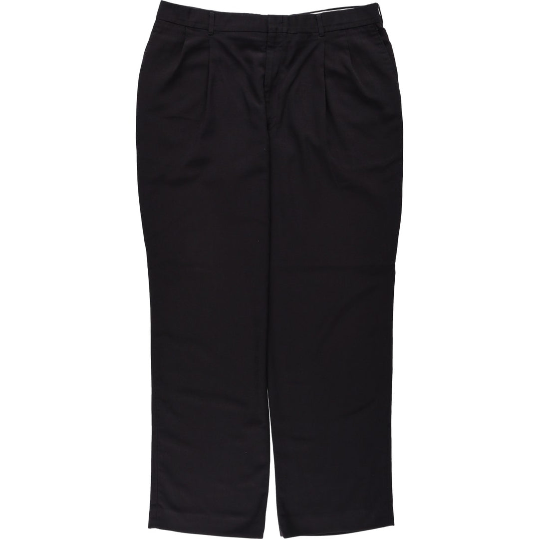 Haggar Two-pleat Slacks, Men's, Size W37 unclear black type Vintage Second Hand