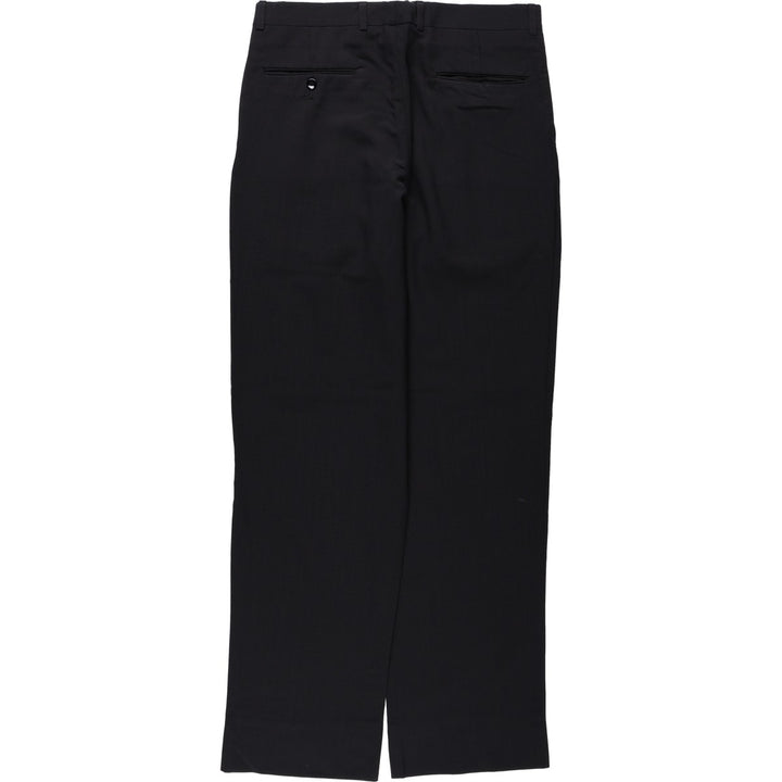 JEFFREY BANKS Two-Pleat Slacks Pants, Men's Size W33 (approx.) unclear black type Vintage Second Hand