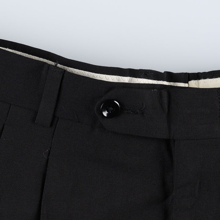 JEFFREY BANKS Two-Pleat Slacks Pants, Men's Size W33 (approx.) unclear black type Vintage Second Hand