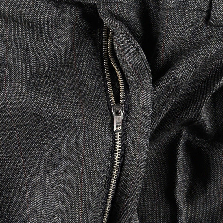 ACTWU Two-Pleat Slacks Pants, Made in USA, Men's Size W34 (approx.) unclear gray type Vintage Second Hand