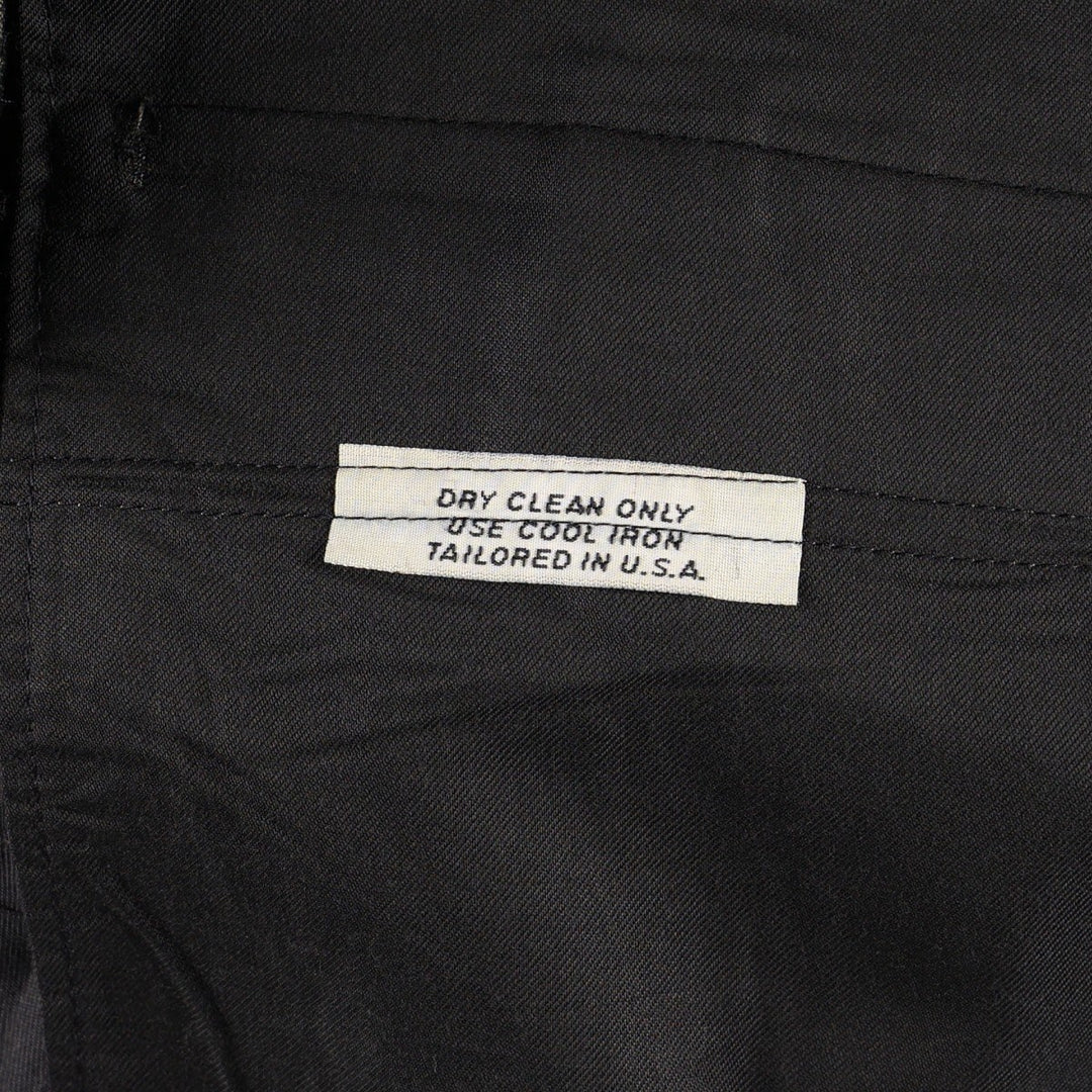 Two-pleat slacks, made in the USA, men's size W36 unclear brown type Vintage Second Hand