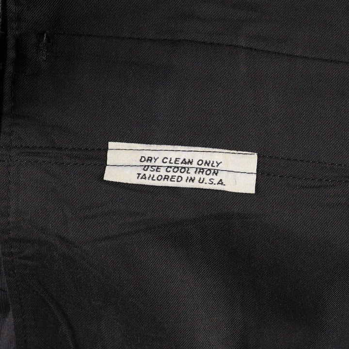 Two-pleat slacks, made in the USA, men's size W36 unclear brown type Vintage Second Hand