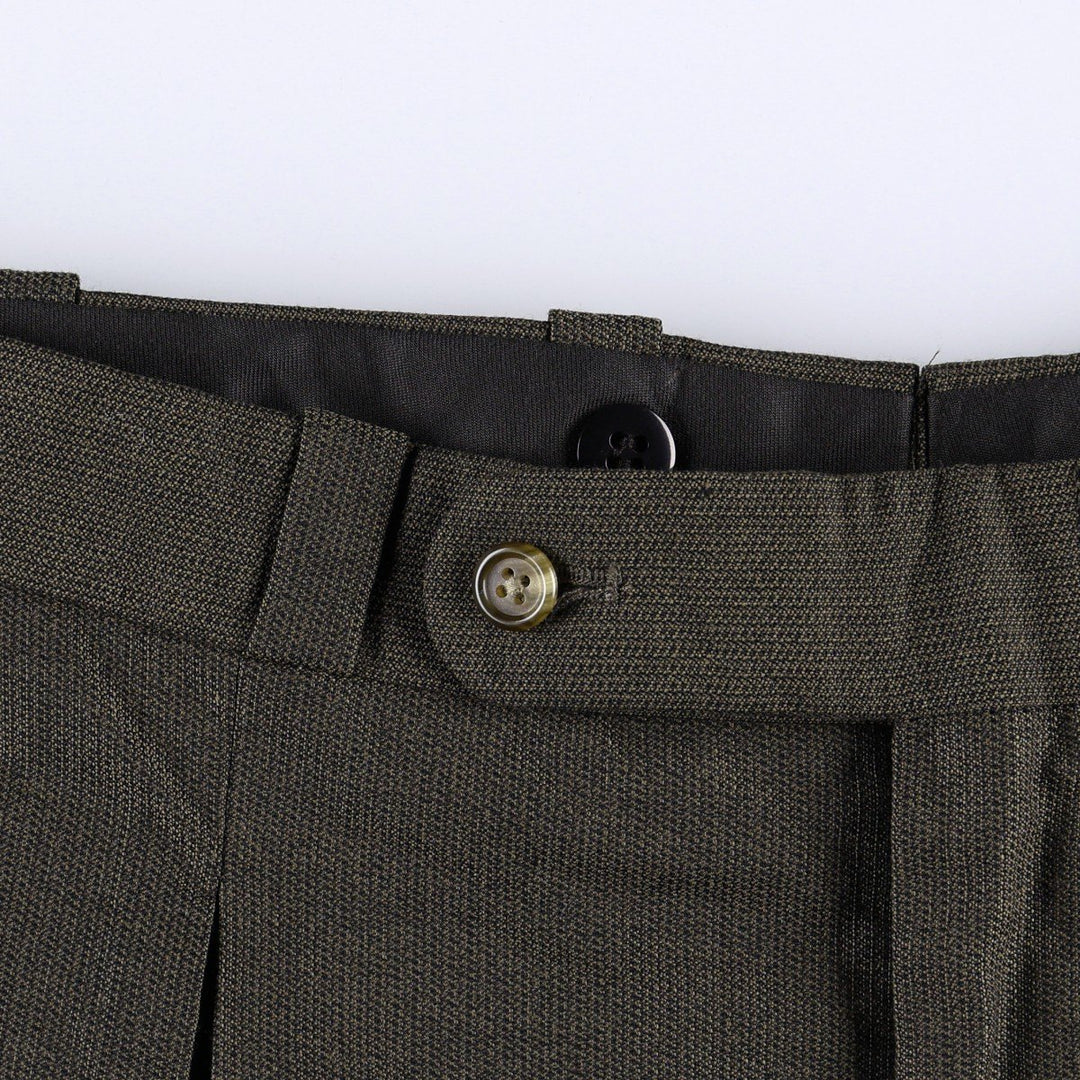 Two-pleat slacks, made in the USA, men's size W36 unclear brown type Vintage Second Hand