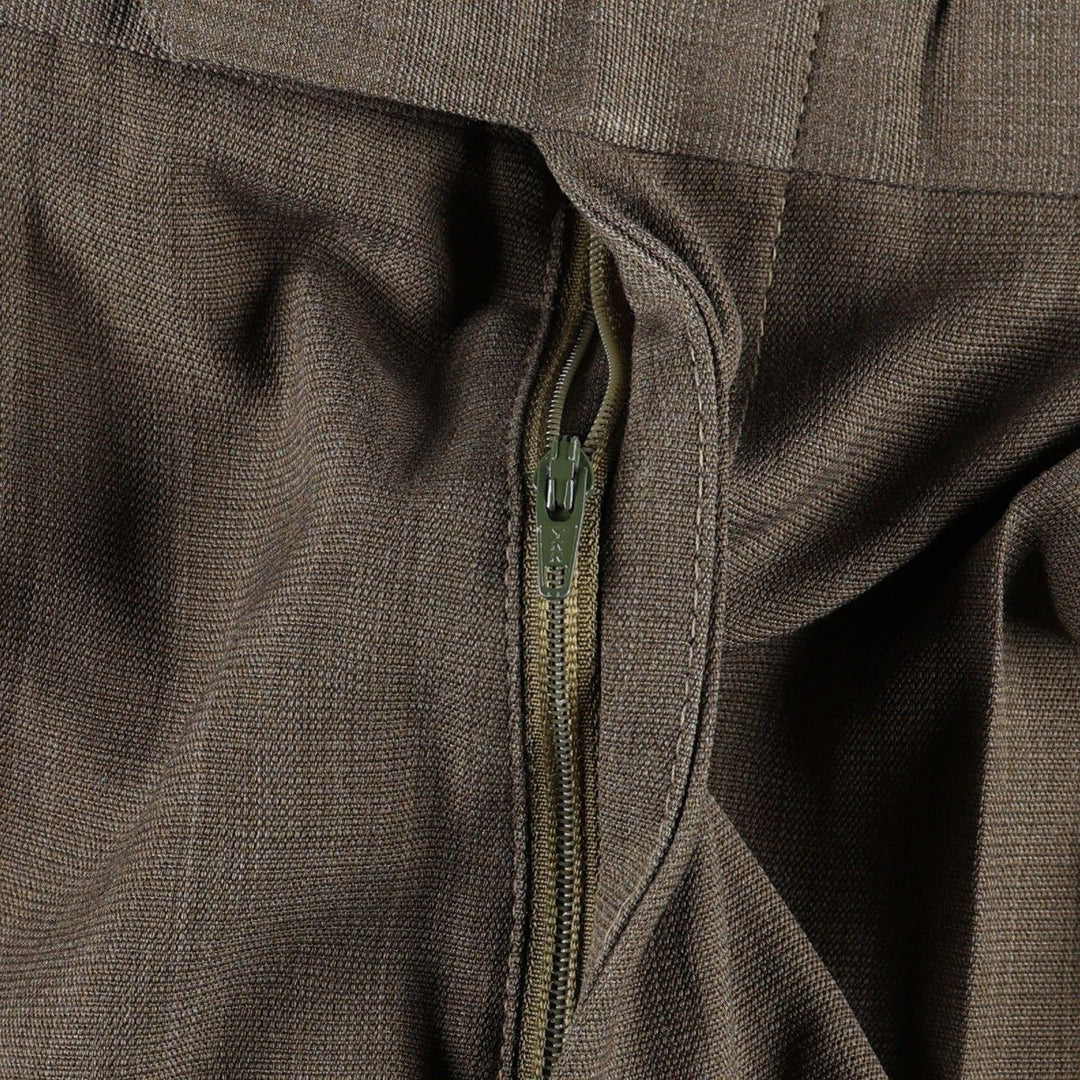 Slates ORIGINAL FIT Two-Pleat Slacks Pants, Men's Size W34 (approx.) polyester brown type Vintage Second Hand