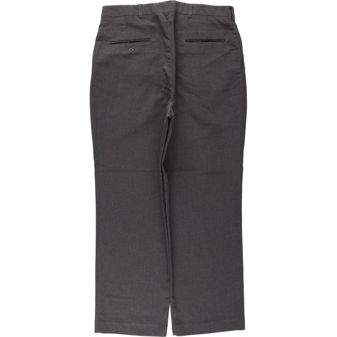 Haggar Two-pleat Slacks, Men's, Size W33 polyester Charcoal Vintage Second Hand