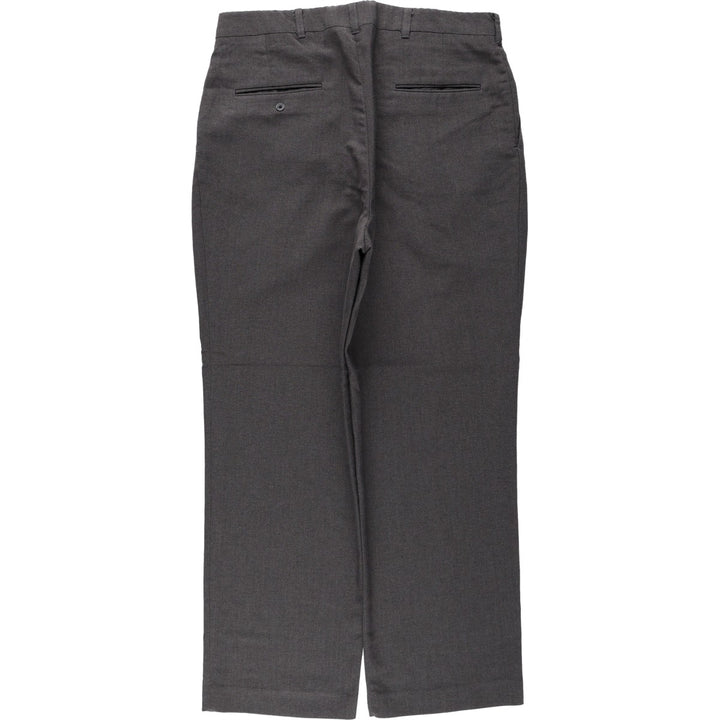 Haggar Two-pleat Slacks, Men's, Size W33 polyester Charcoal Vintage Second Hand