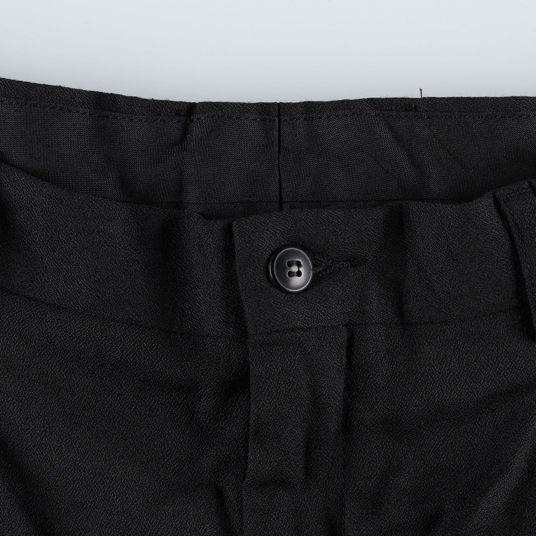 Claiborne two-pleat slacks pants, men's size W33 (approx.) unclear black type Vintage Second Hand