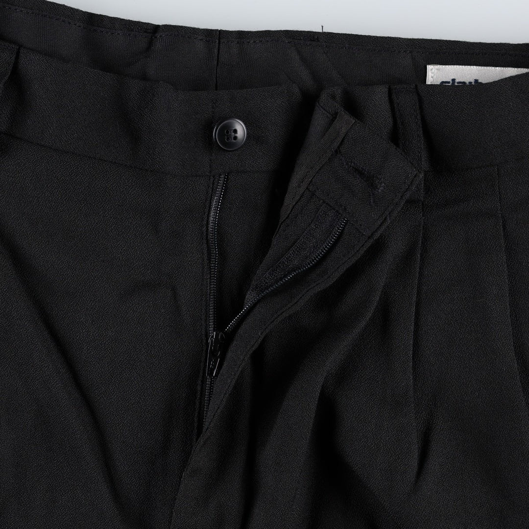 Claiborne two-pleat slacks pants, men's size W33 (approx.) unclear black type Vintage Second Hand