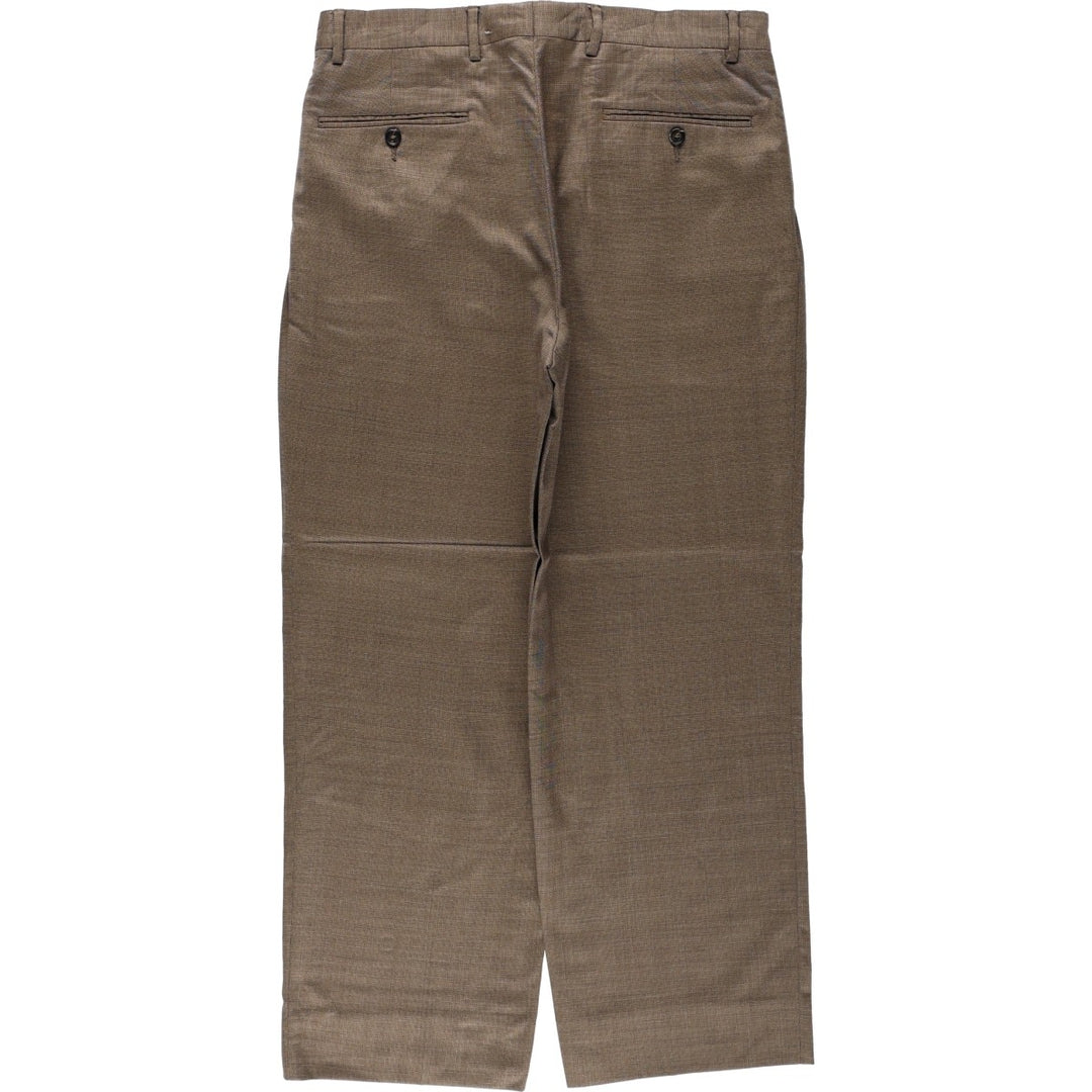 Daniel Gray two-pleat slacks, men's size W34 (approx.) unclear brown type Vintage Second Hand
