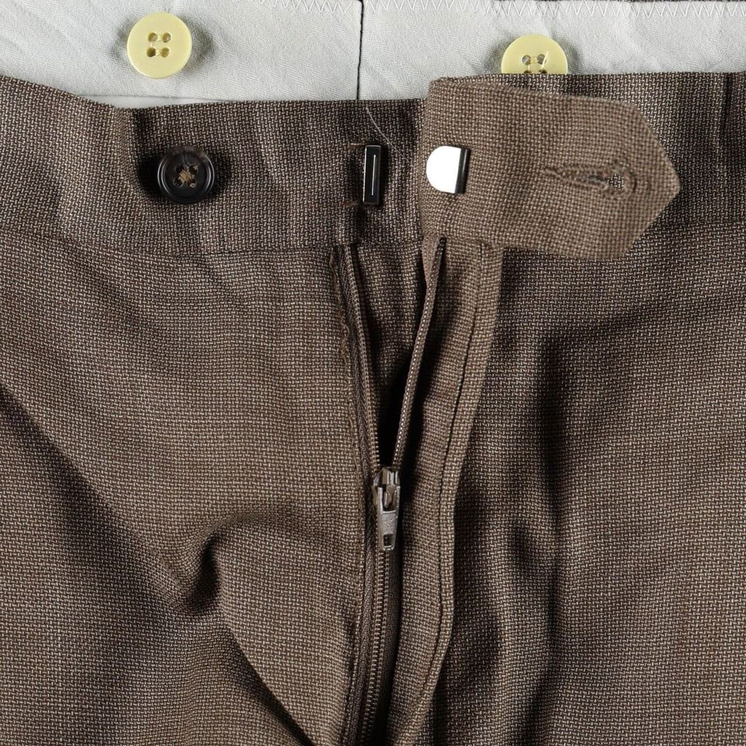 Daniel Gray two-pleat slacks, men's size W34 (approx.) unclear brown type Vintage Second Hand