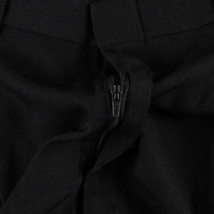 CITY STREETS Three-Pleat Slacks Pants, Men's Size W31 (approx.) polyester black type Vintage Second Hand