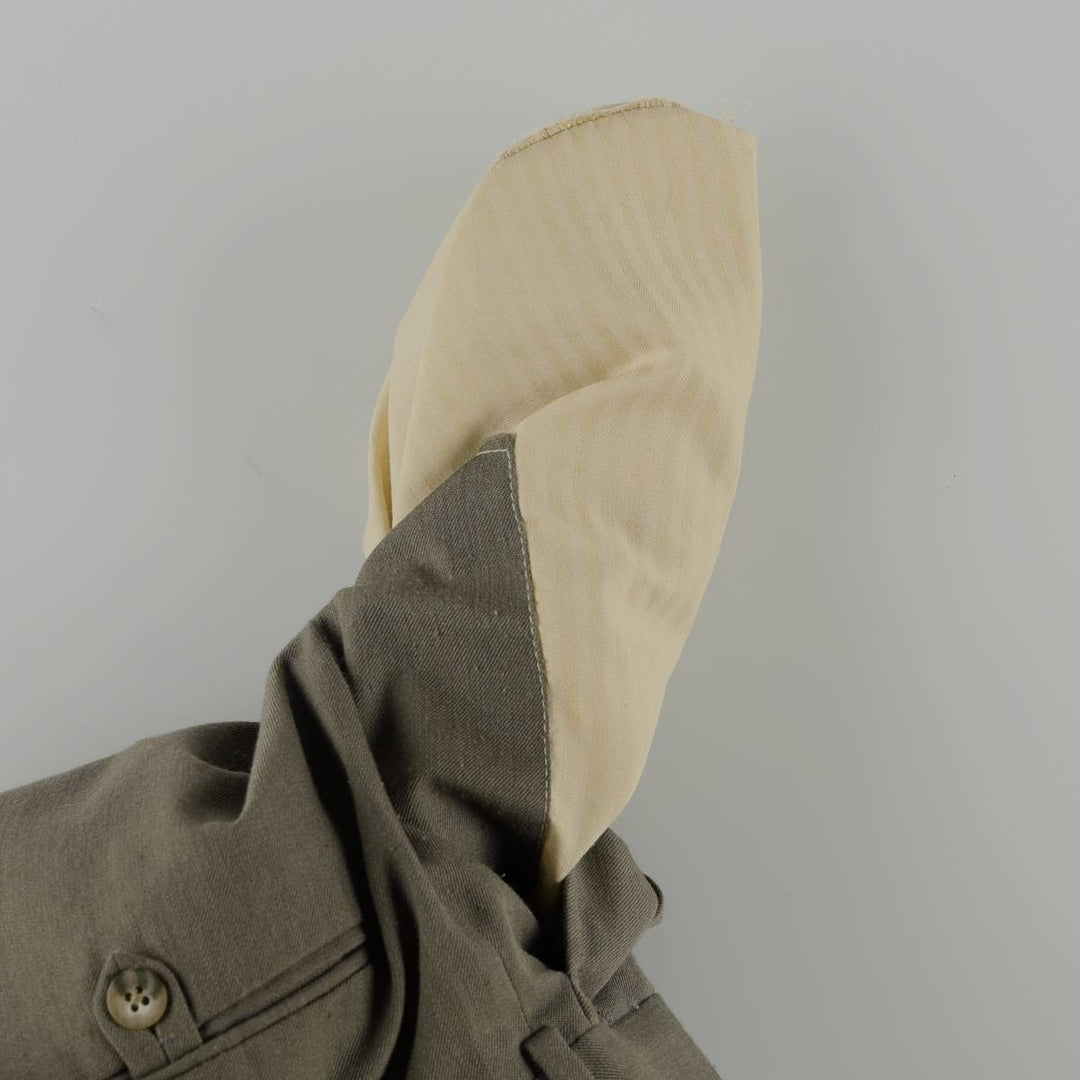 Hartmarx John Alexander Two-Pleat Slacks, Made in USA, Men's Size W34 (approx.) polyester Khaki type sage green Vintage Second Hand