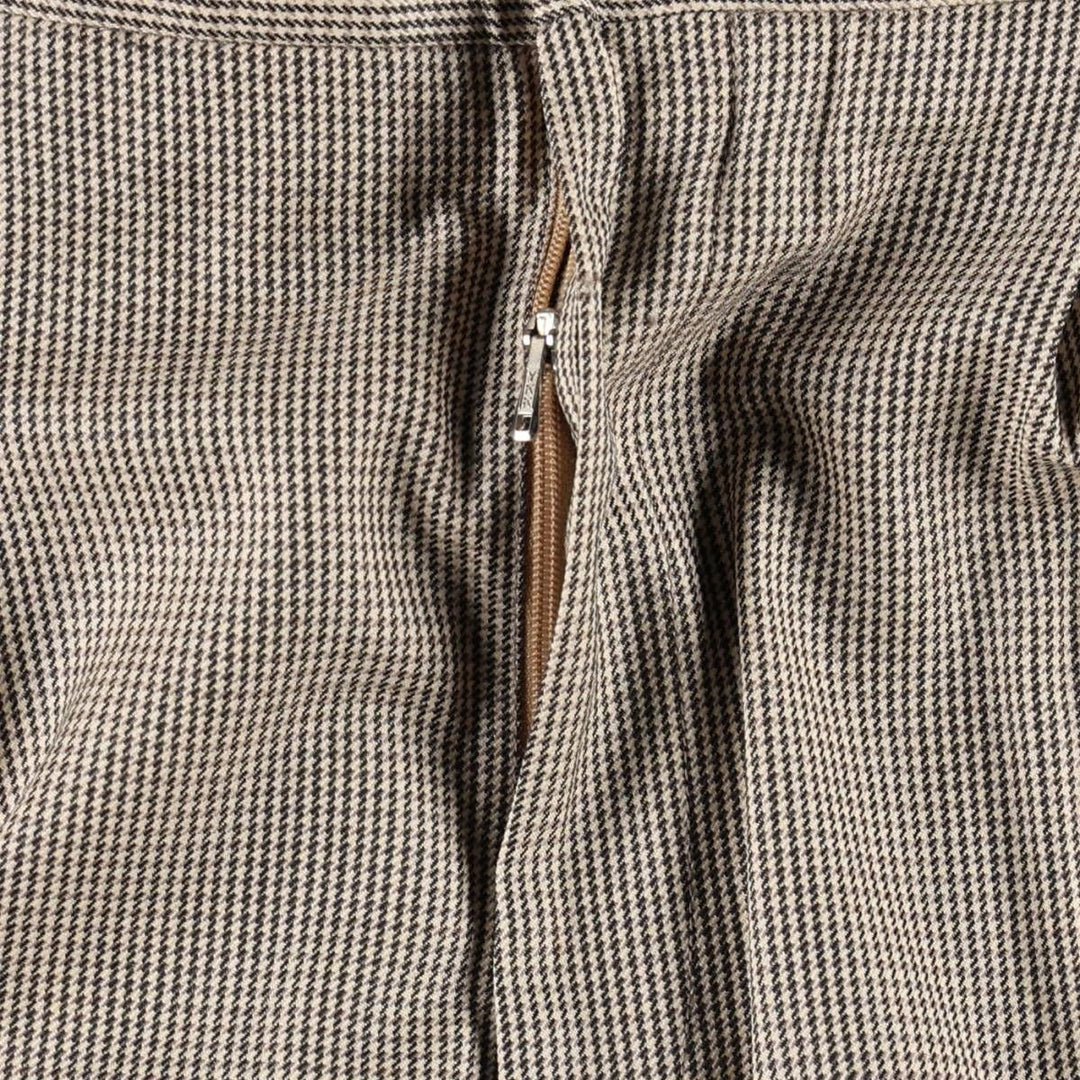 BILL ROBINSON all-over print two-pleat slacks, made in Italy, men's size W34 (approx.) unclear Beige type Vintage Second Hand
