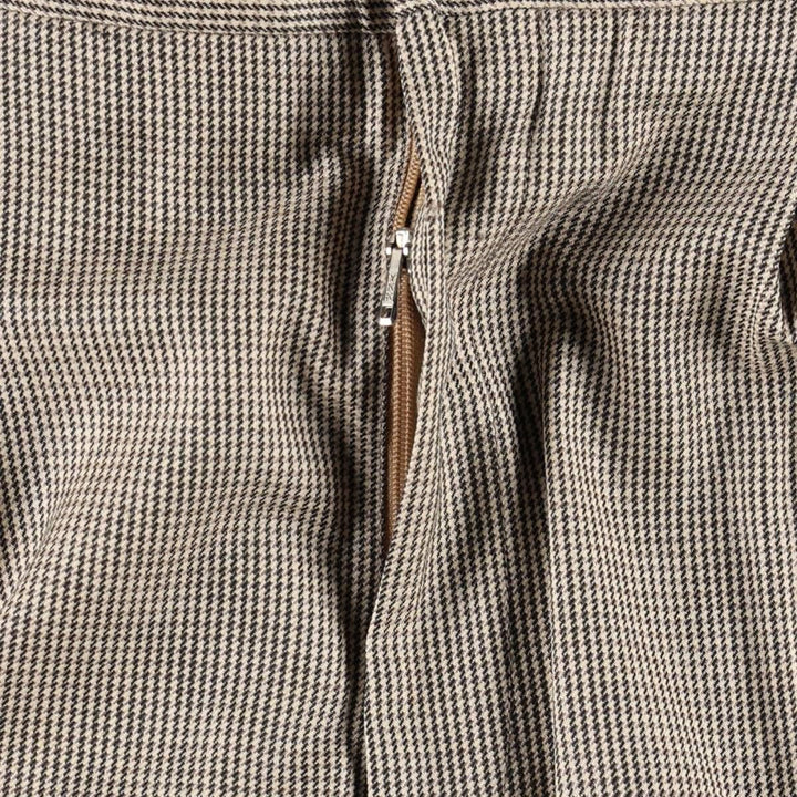 BILL ROBINSON all-over print two-pleat slacks, made in Italy, men's size W34 (approx.) unclear Beige type Vintage Second Hand