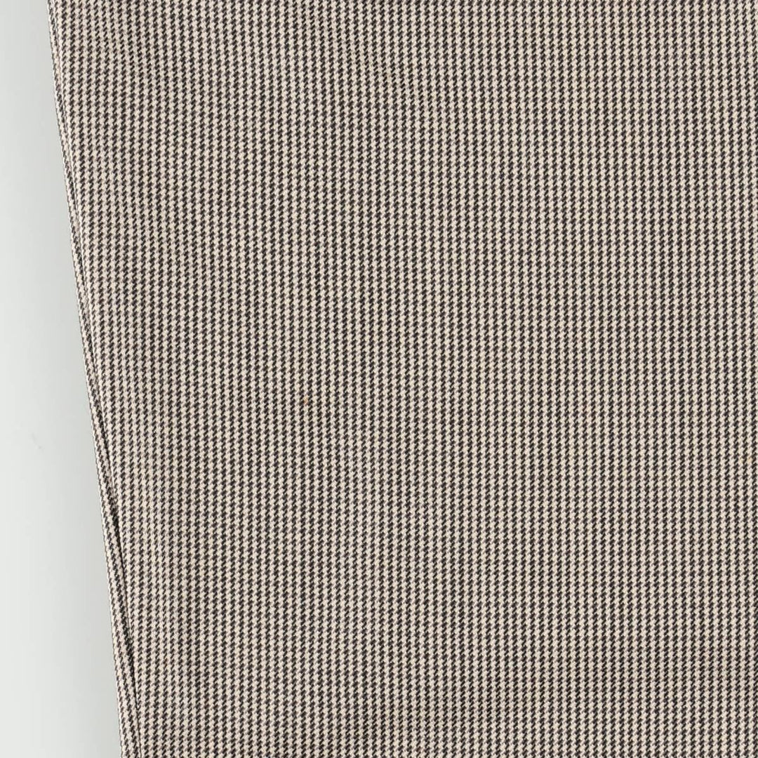 BILL ROBINSON all-over print two-pleat slacks, made in Italy, men's size W34 (approx.) unclear Beige type Vintage Second Hand