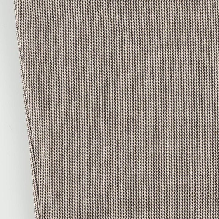 BILL ROBINSON all-over print two-pleat slacks, made in Italy, men's size W34 (approx.) unclear Beige type Vintage Second Hand