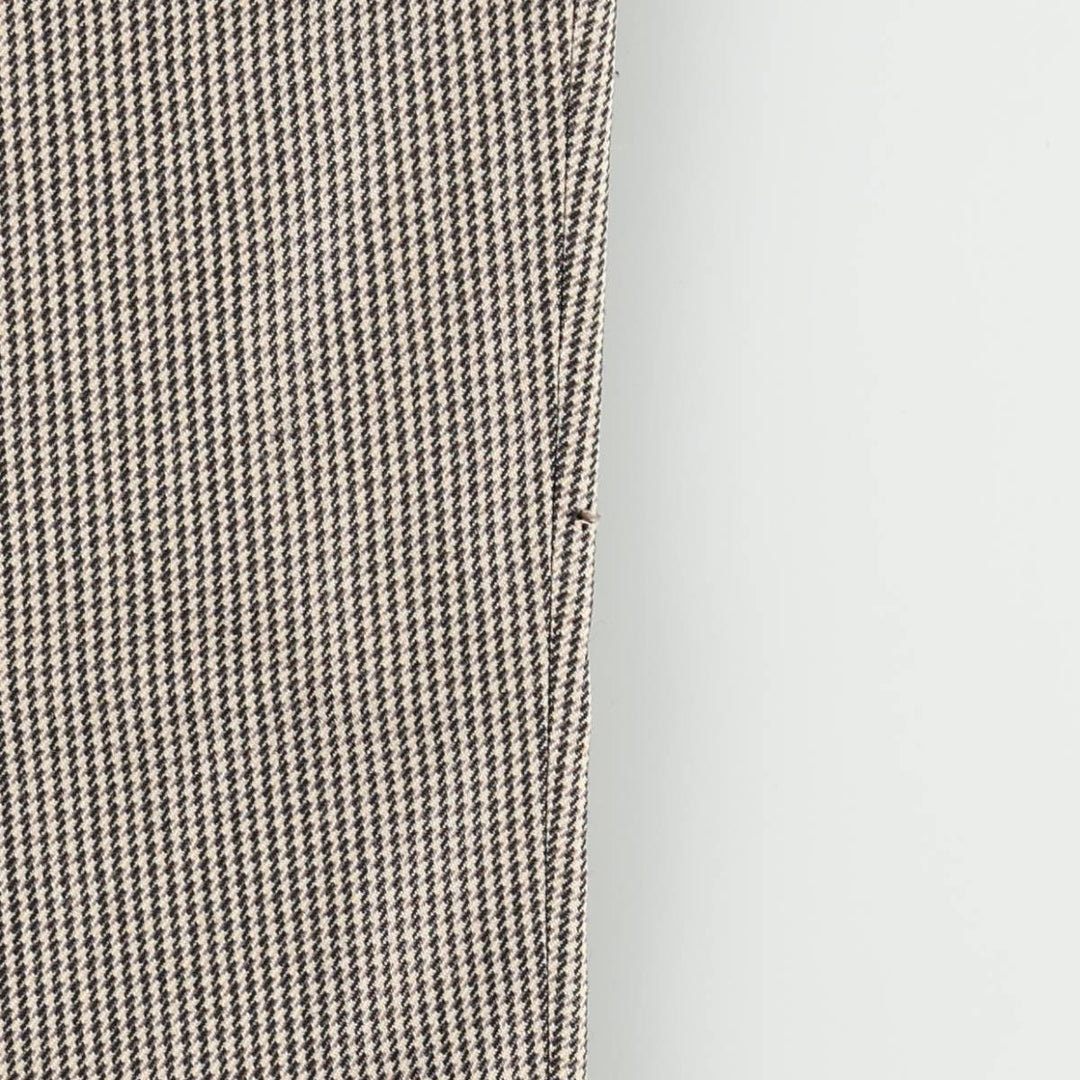 BILL ROBINSON all-over print two-pleat slacks, made in Italy, men's size W34 (approx.) unclear Beige type Vintage Second Hand