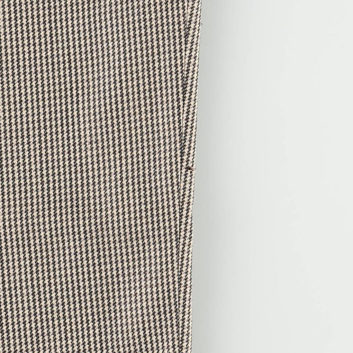 BILL ROBINSON all-over print two-pleat slacks, made in Italy, men's size W34 (approx.) unclear Beige type Vintage Second Hand