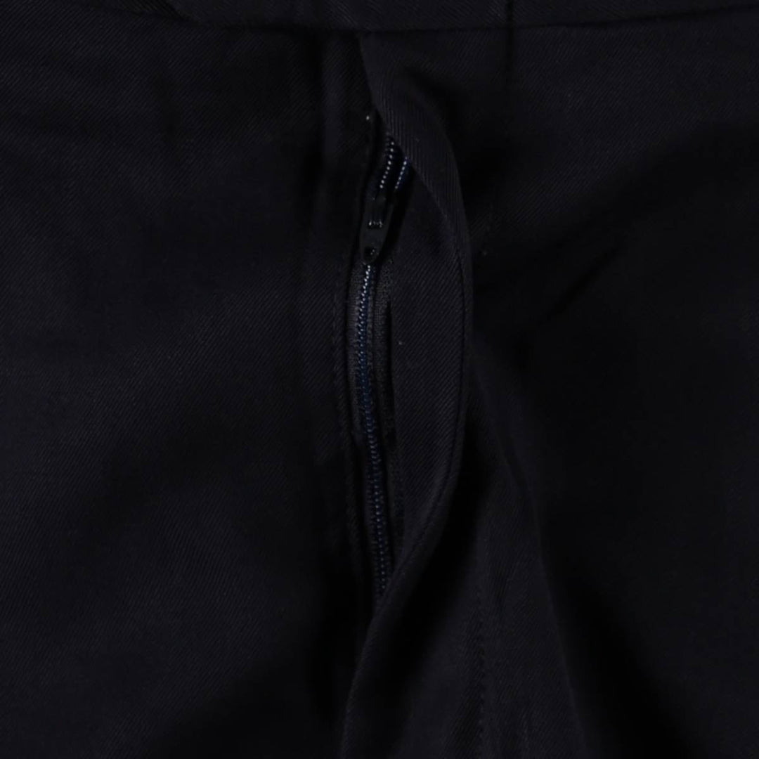 ~1980'S Two-pleat slacks pants, men's size W32 equivalent, vintage. unclear navy blue type Vintage Second Hand
