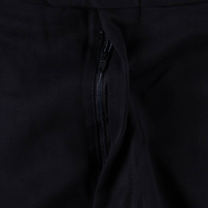 ~1980'S Two-pleat slacks pants, men's size W32 equivalent, vintage. unclear navy blue type Vintage Second Hand