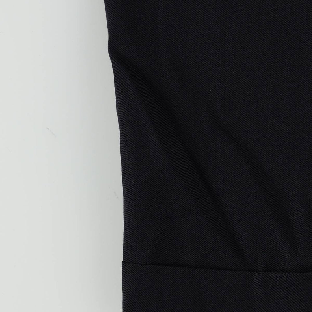~1980'S Two-pleat slacks pants, men's size W32 equivalent, vintage. unclear navy blue type Vintage Second Hand