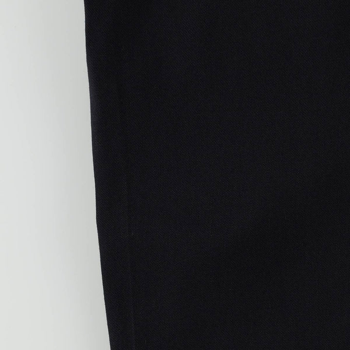 ~1980'S Two-pleat slacks pants, men's size W32 equivalent, vintage. unclear navy blue type Vintage Second Hand