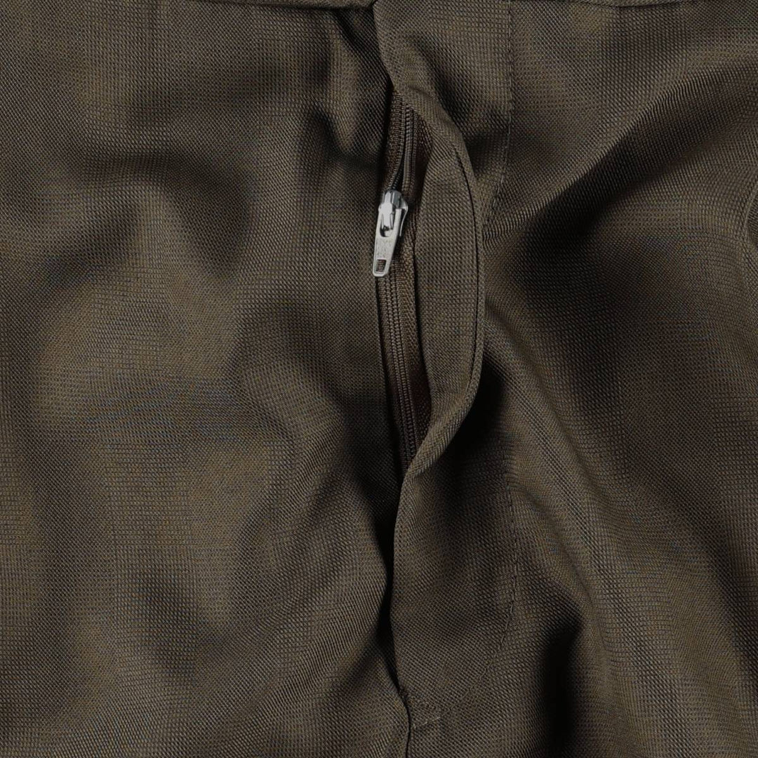 Marks and Spencer St Michael Two-Pleat Slacks Pants, Men's W33 (approx.) polyester Khaki type Vintage Second Hand