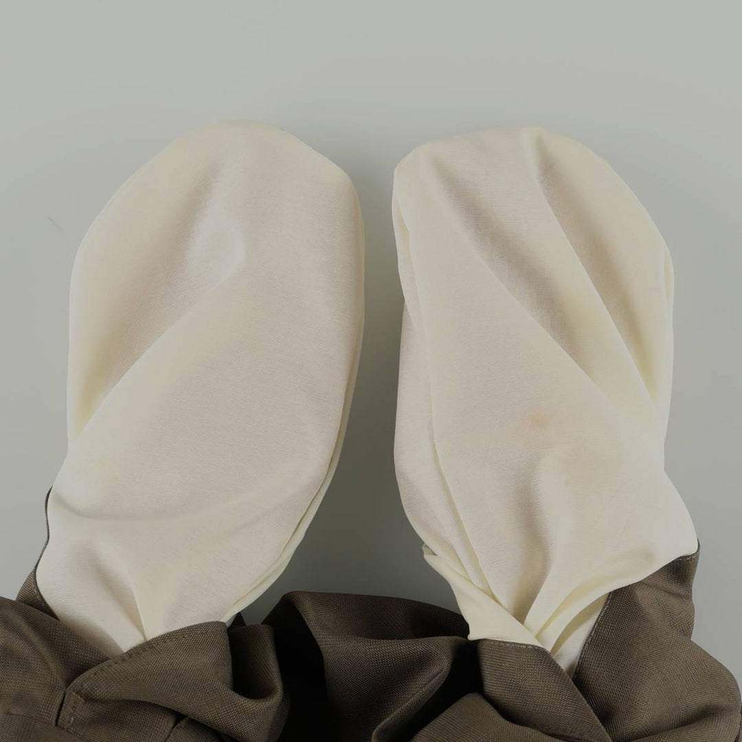 Marks and Spencer St Michael Two-Pleat Slacks Pants, Men's W33 (approx.) polyester Khaki type Vintage Second Hand