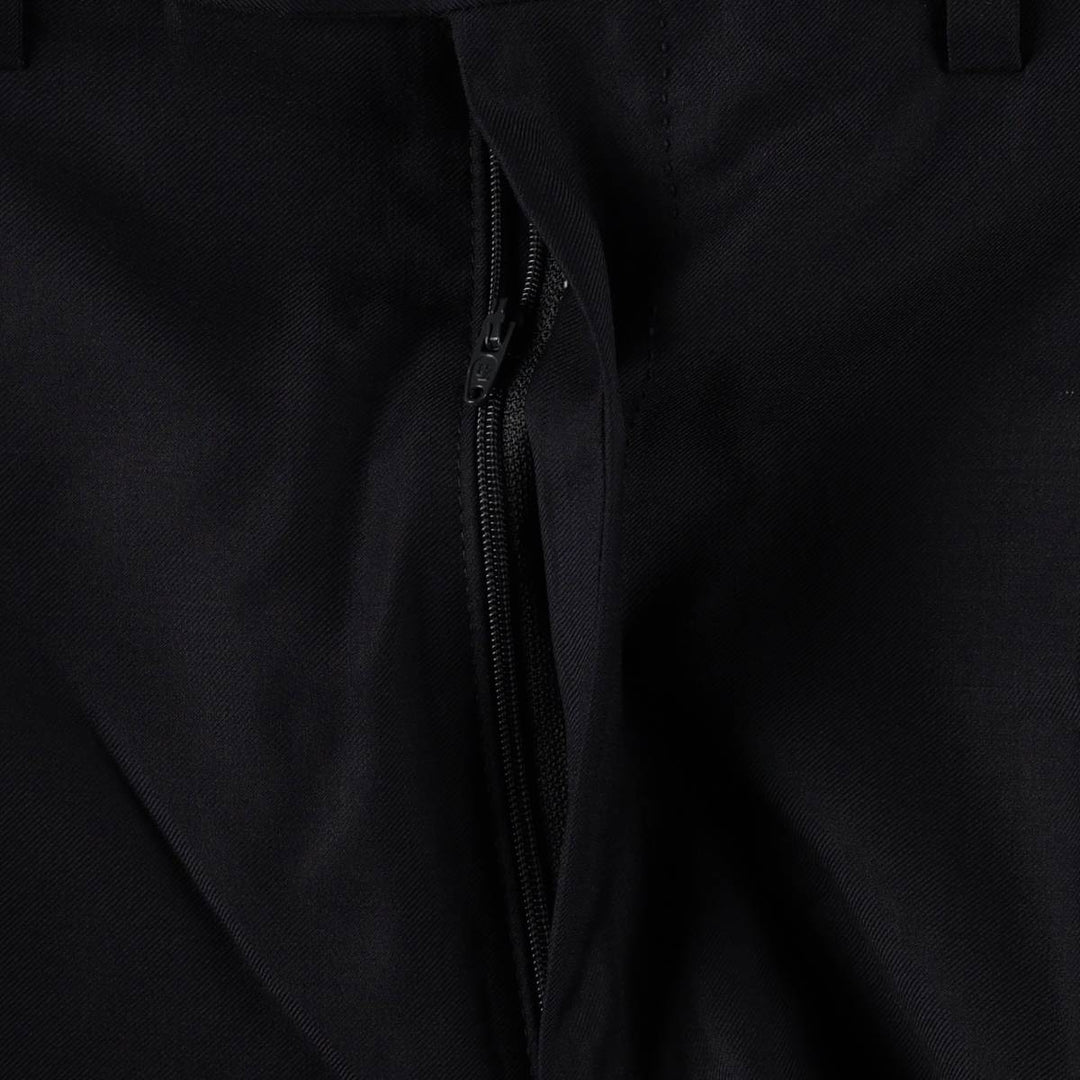 TRUSSINI Two-Pleat Wool Trousers, Italian Made, Men's Size W34 (approx.) wool navy blue type Vintage Second Hand