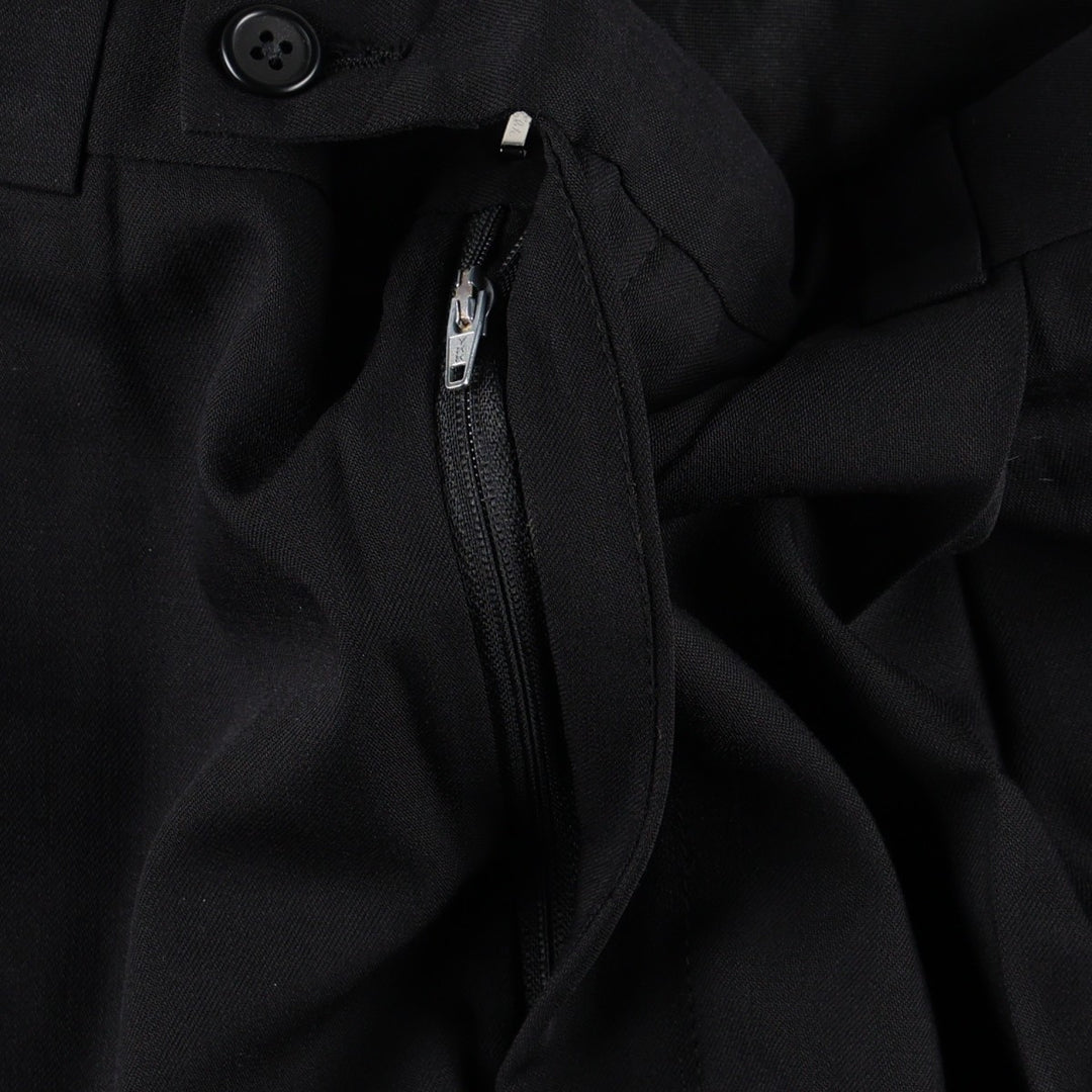 Calvin Klein one-tuck slacks, made in the USA, men's size W34 (approx.). unclear black type Vintage Second Hand