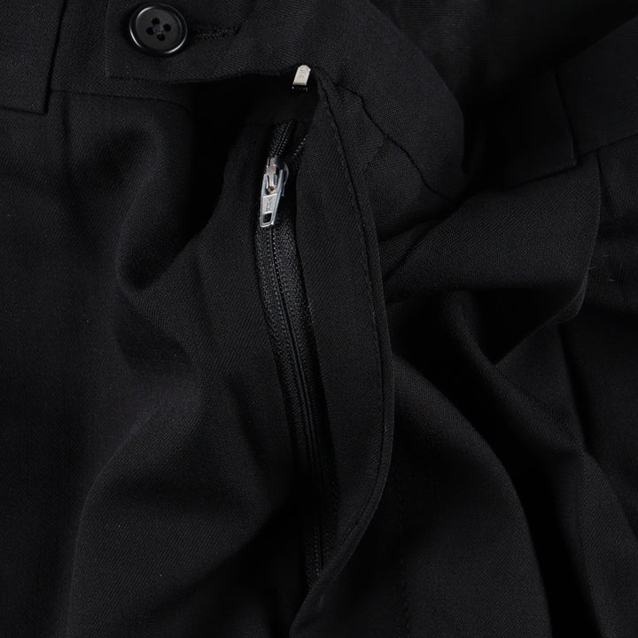Calvin Klein one-tuck slacks, made in the USA, men's size W34 (approx.). unclear black type Vintage Second Hand
