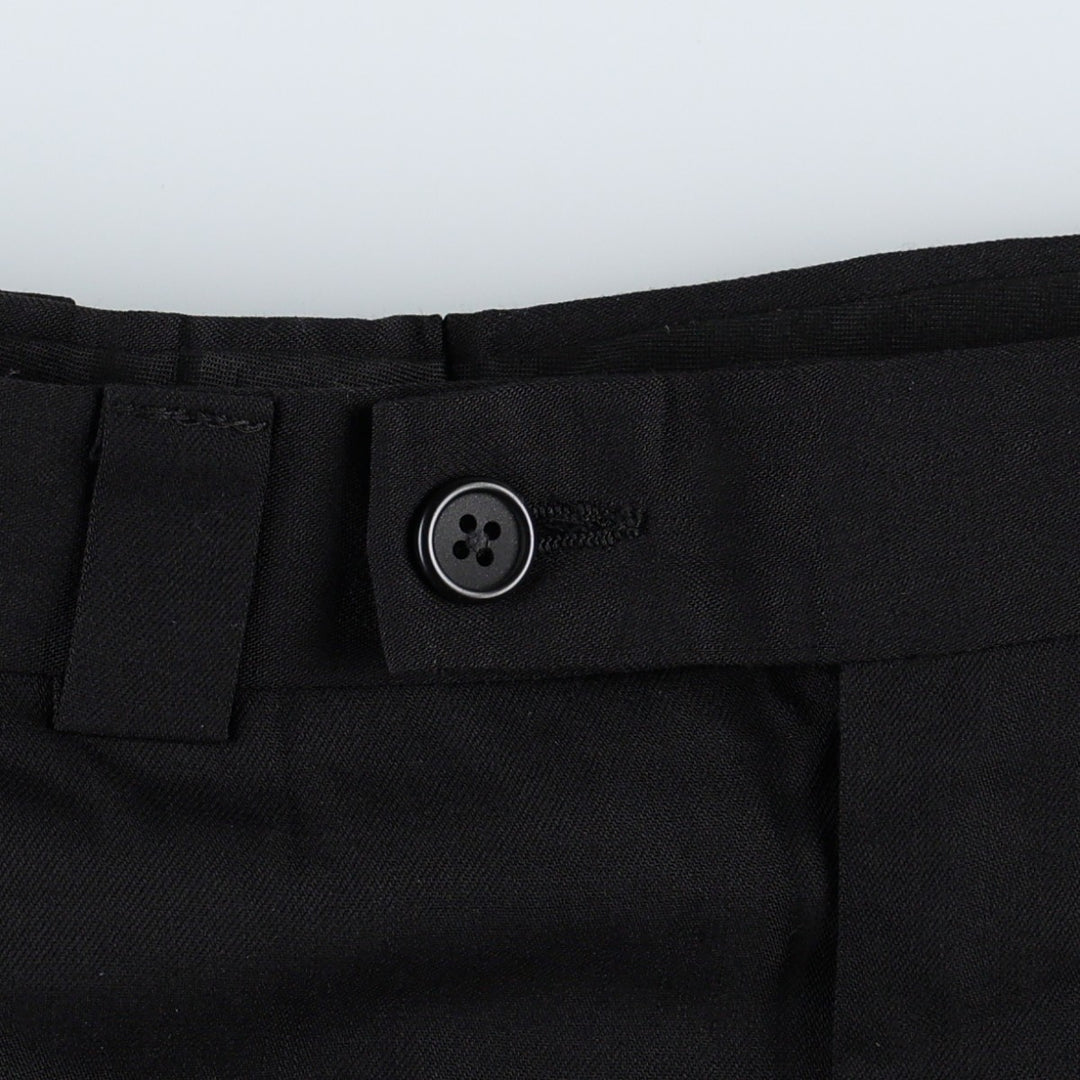 Calvin Klein one-tuck slacks, made in the USA, men's size W34 (approx.). unclear black type Vintage Second Hand