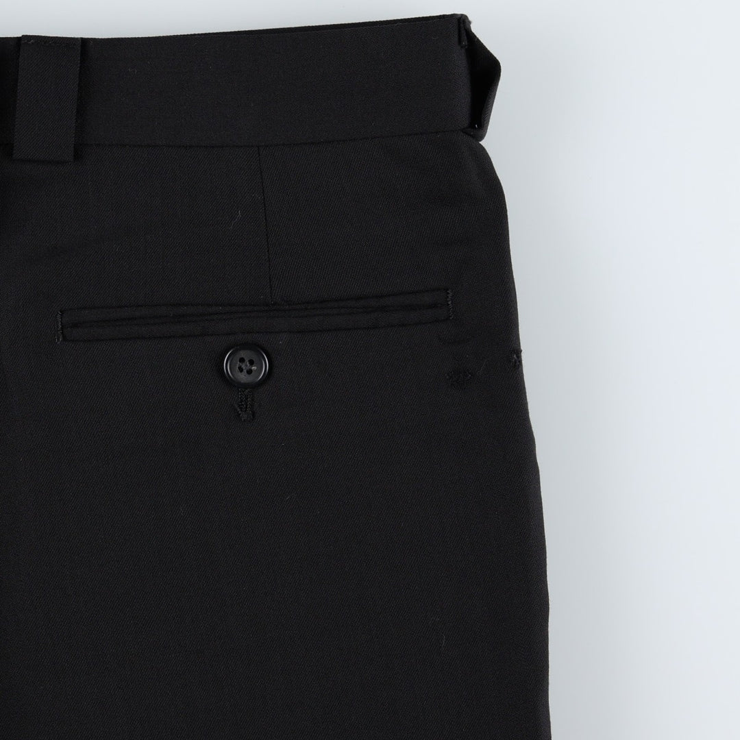 Calvin Klein one-tuck slacks, made in the USA, men's size W34 (approx.). unclear black type Vintage Second Hand