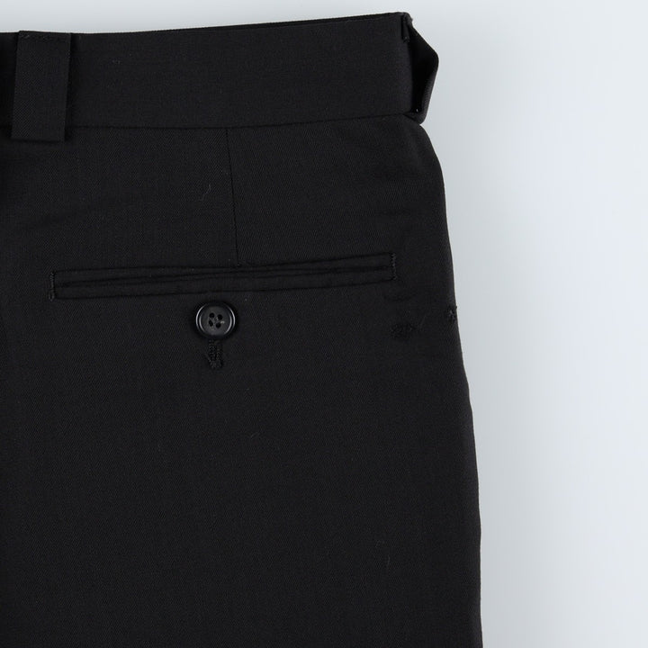 Calvin Klein one-tuck slacks, made in the USA, men's size W34 (approx.). unclear black type Vintage Second Hand