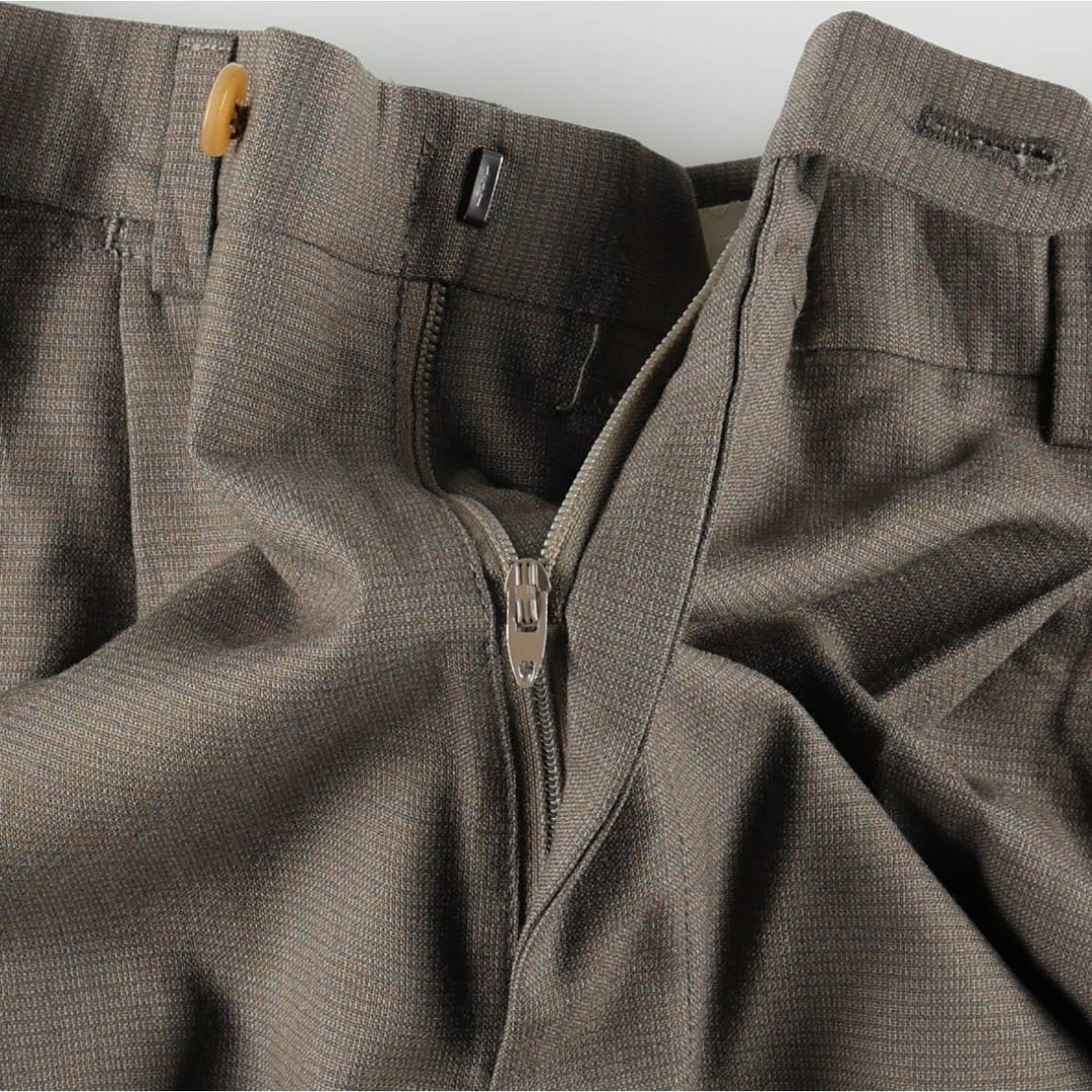 ~1980'S Vintage Men's Slacks Pants (W33 equivalent) unclear Khaki type Vintage Second Hand
