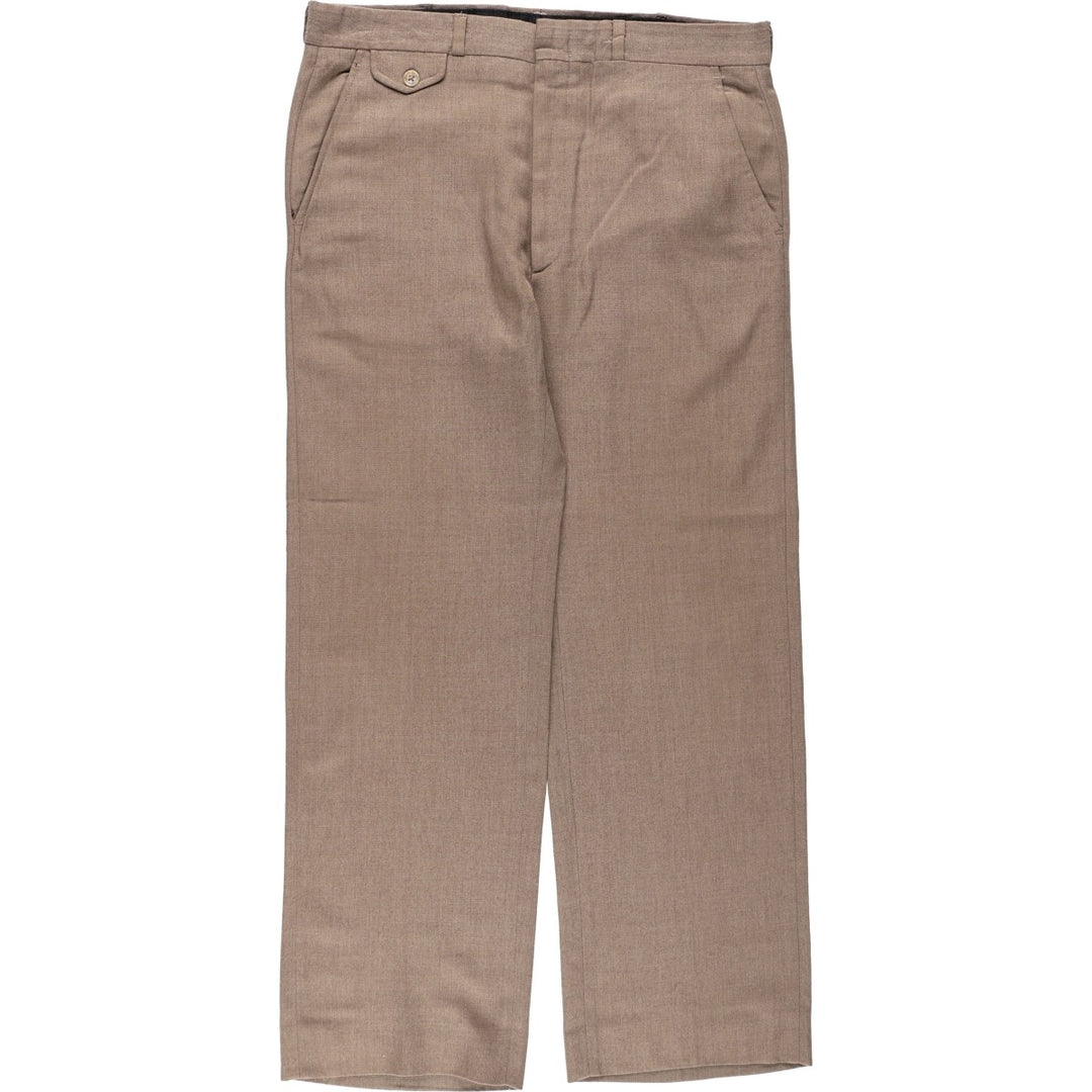 1980'S The Gallery by Haggar slacks, made in USA, men's size W35 (approx.), vintage. unclear brown type Vintage Second Hand