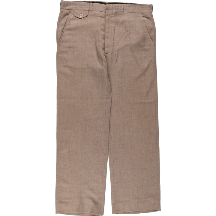 1980'S The Gallery by Haggar slacks, made in USA, men's size W35 (approx.), vintage. unclear brown type Vintage Second Hand