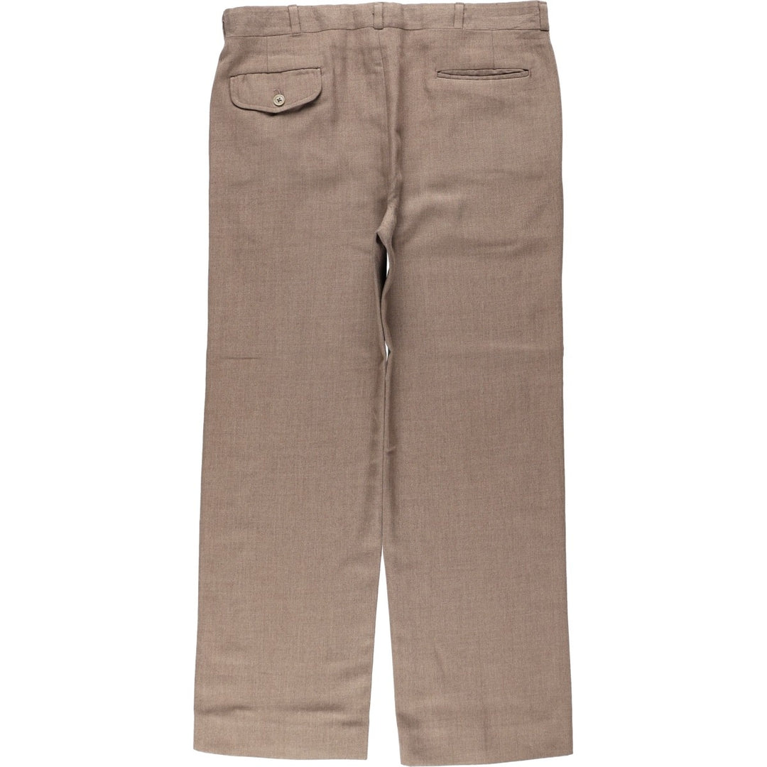 1980'S The Gallery by Haggar slacks, made in USA, men's size W35 (approx.), vintage. unclear brown type Vintage Second Hand