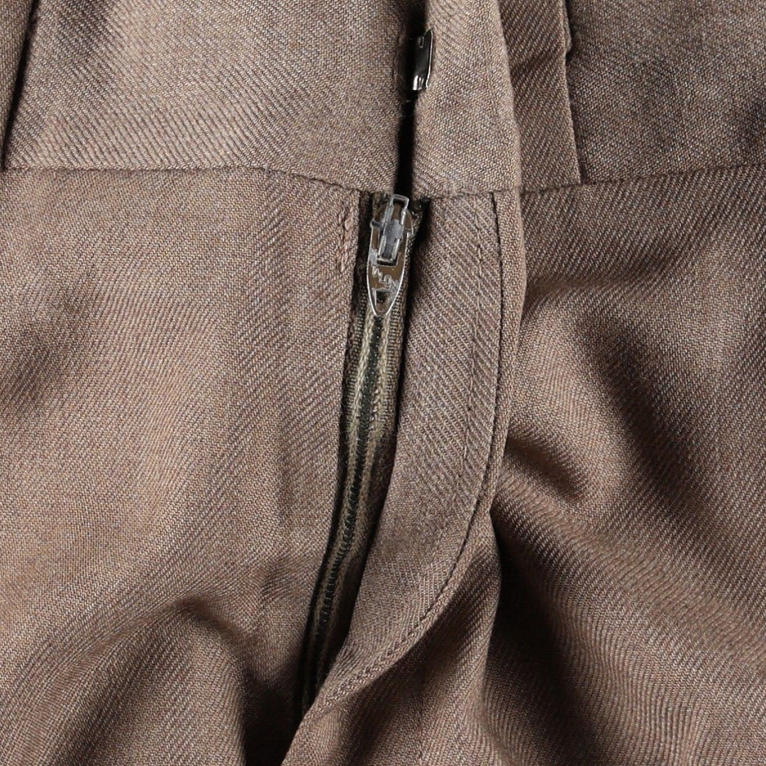 1980'S The Gallery by Haggar slacks, made in USA, men's size W35 (approx.), vintage. unclear brown type Vintage Second Hand
