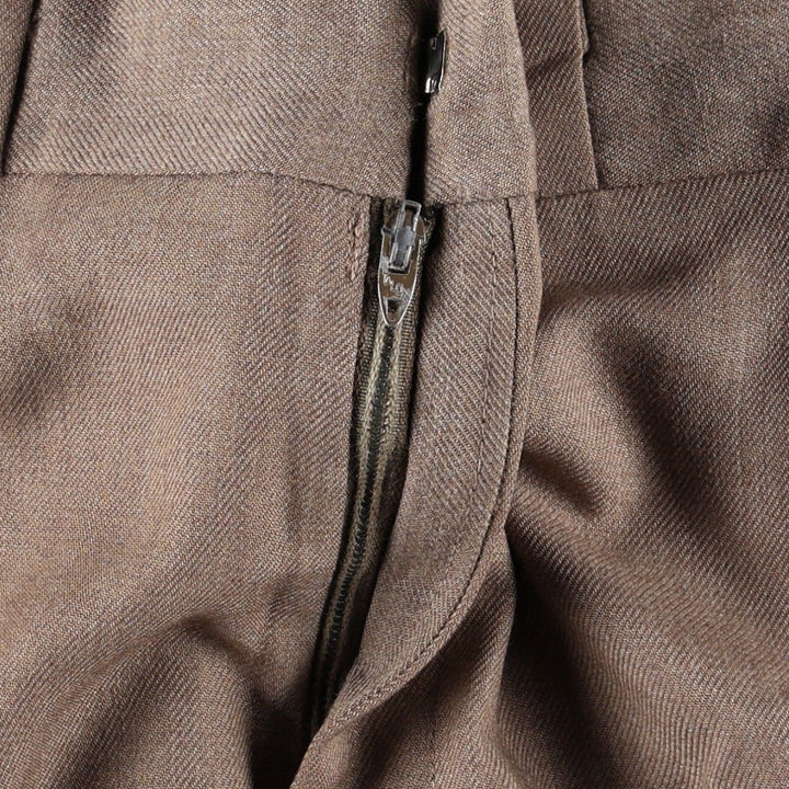 1980'S The Gallery by Haggar slacks, made in USA, men's size W35 (approx.), vintage. unclear brown type Vintage Second Hand