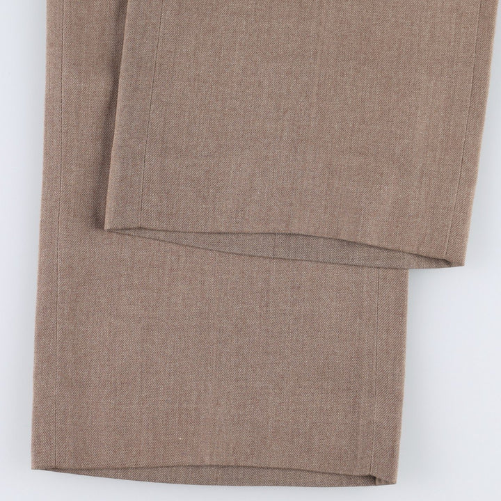 1980'S The Gallery by Haggar slacks, made in USA, men's size W35 (approx.), vintage. unclear brown type Vintage Second Hand