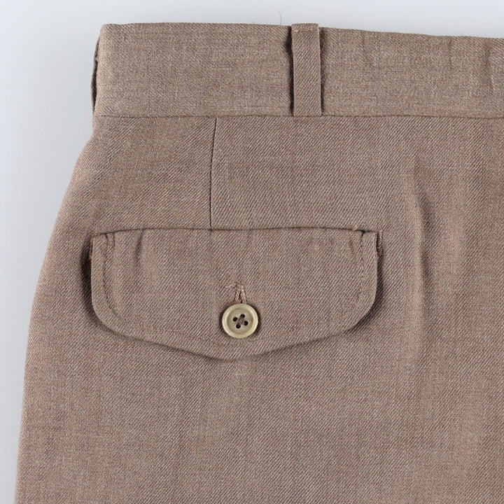 1980'S The Gallery by Haggar slacks, made in USA, men's size W35 (approx.), vintage. unclear brown type Vintage Second Hand