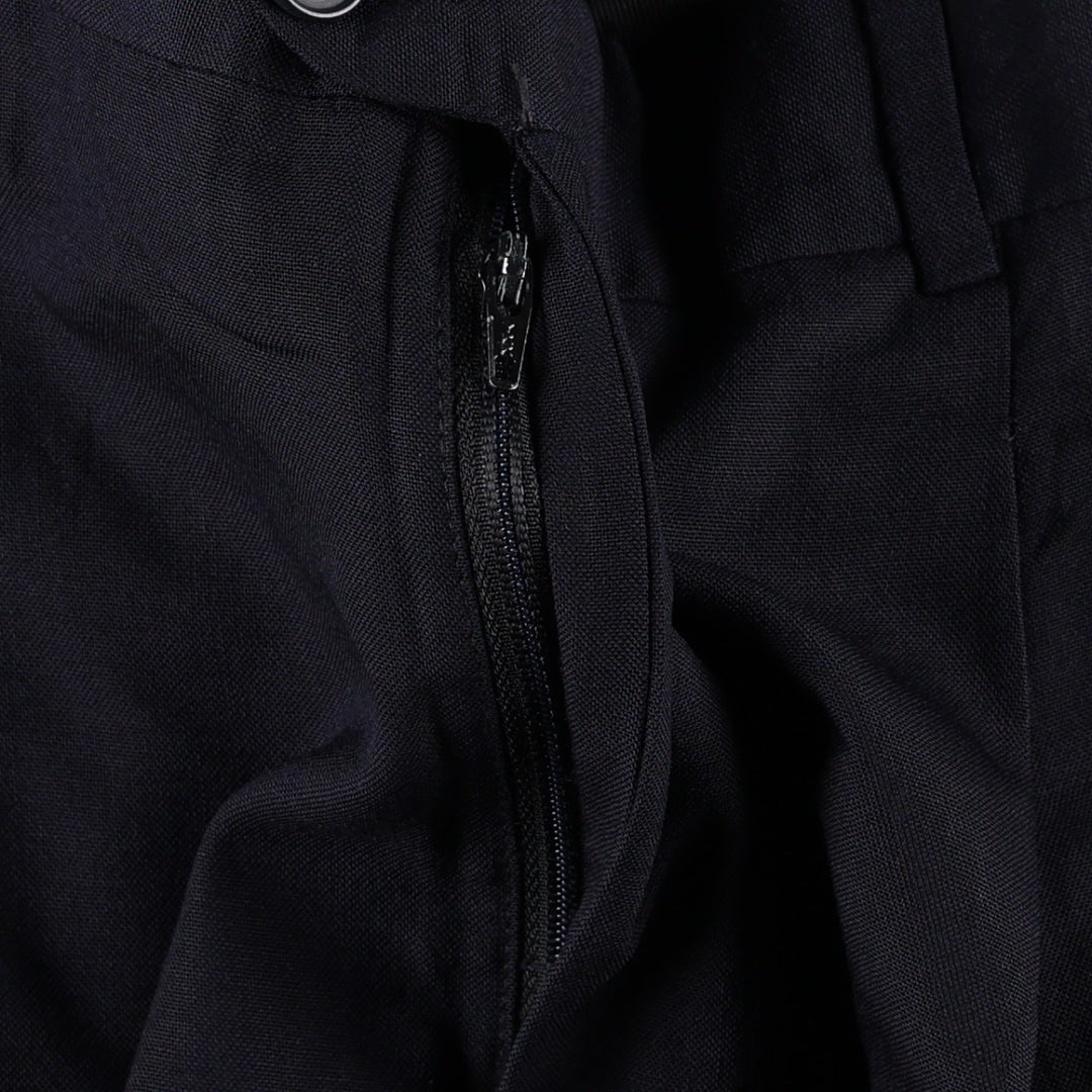 Lands' End two-pleat slacks pants, men's size W32 (approx.) unclear navy blue type Vintage Second Hand