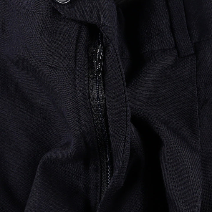 Lands' End two-pleat slacks pants, men's size W32 (approx.) unclear navy blue type Vintage Second Hand