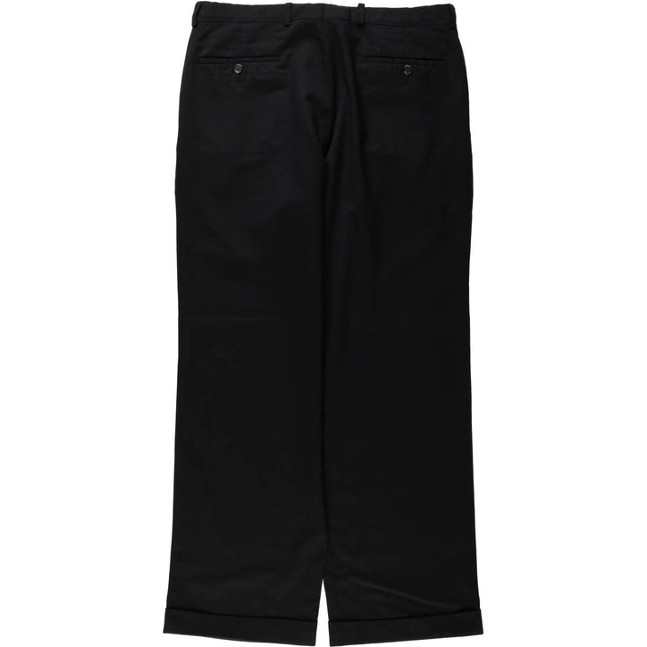 Ralph Lauren TOTAL COMFORT two-pleat slacks, men's size W34 (approx.) unclear black type Vintage Second Hand