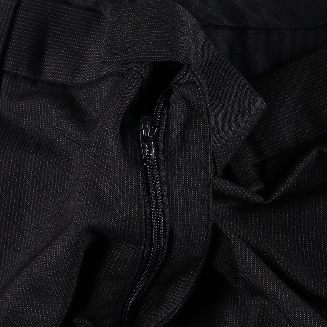 Calvin Klein striped pattern slacks pants, men's size W36 (approx.) polyester black type Vintage Second Hand
